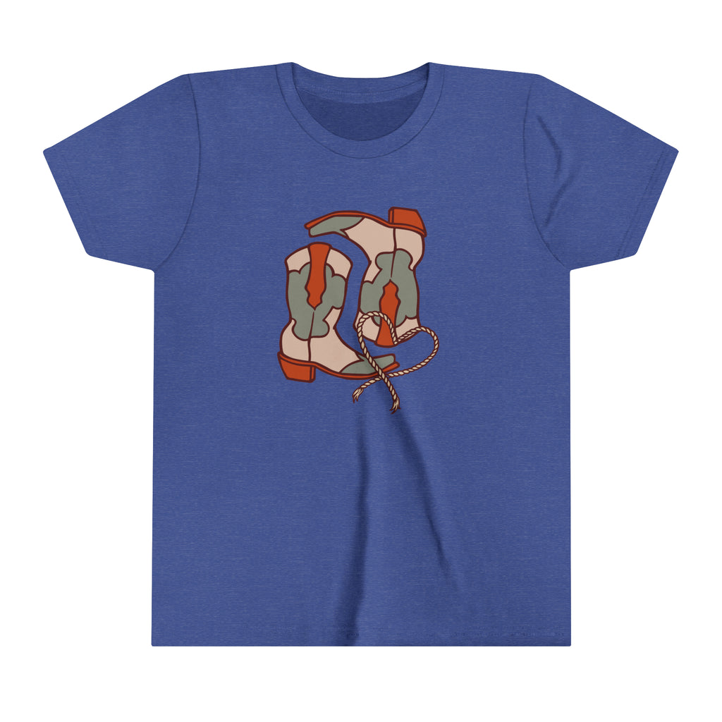 Pair A' Boots Youth Short Sleeve Tee Royal