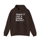 Shake It Like A Grain Bucket Hoodie Hoodie The Cinchy Cowgirl - Print Dark Chocolate S