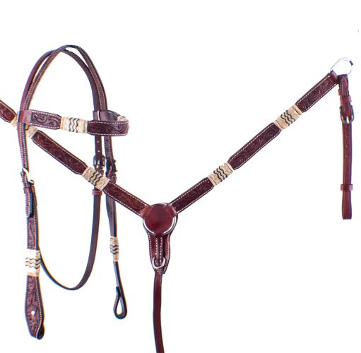 Rawhide Browband Headstall Set headstall set Shiloh   