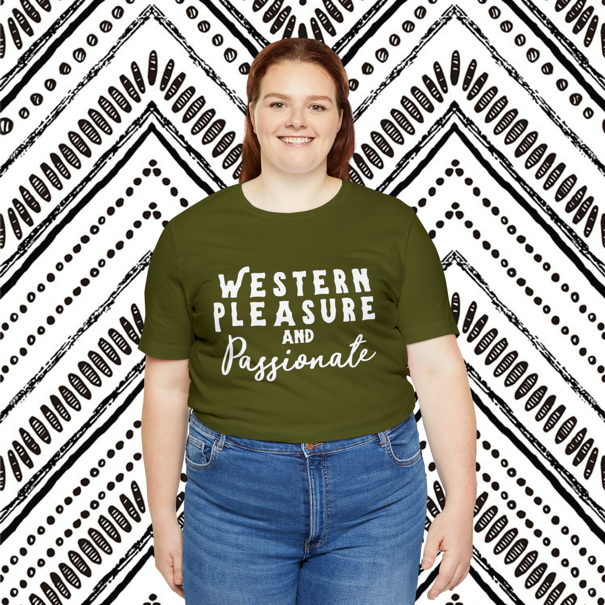 Western Pleasure & Passionate Short Sleeve Tee Horse Riding Discipline Tee Printify   