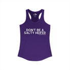 Don't Be A Salty Heifer Tank Top Tank Top The Cinchy Cowgirl - Print XS Solid Purple Rush