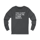 You Can't Scare Me I Own Mares Long Sleeve Tee Long-sleeve The Cinchy Cowgirl- Print S Asphalt