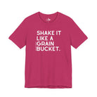 Shake It Like A Grain Bucket Short Sleeve Tee Graphic Tee The Cinchy Cowgirl - Print Berry XS