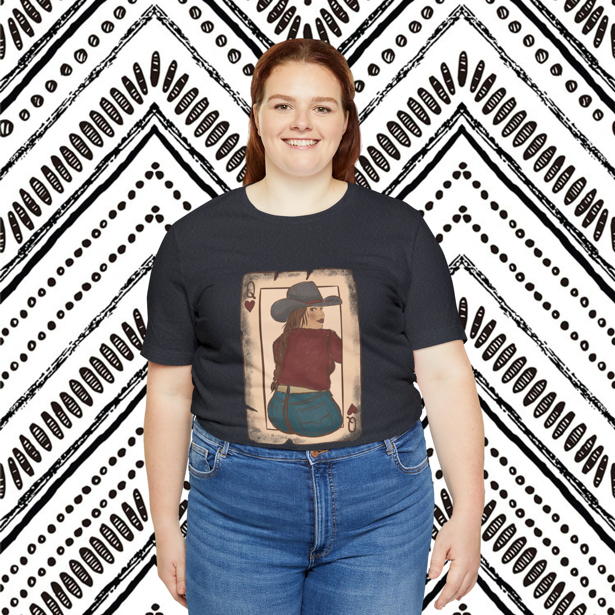 Queen Cowgirl Short Sleeve Tee tcc graphic tee Printify   