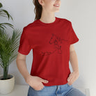 She is Strong Short Sleeve Tee tcc graphic tee Printify Red XS 