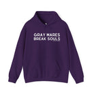 Gray Mares Break Souls Hoodie Hoodie The Cinchy Cowgirl - Print Purple S
