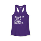 Shake It Like A Grain Bucket Tank Top Tank Top The Cinchy Cowgirl - Print XS Solid Purple Rush