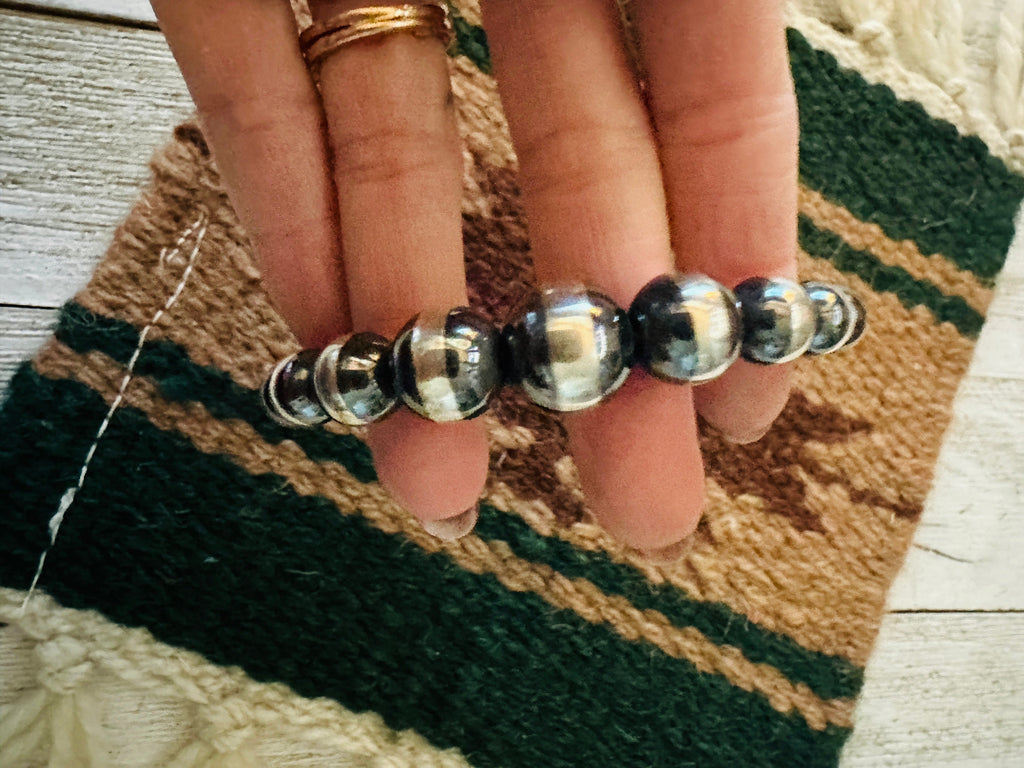 Into Space Navajo Pearl Bracelet NT jewelry Nizhoni Traders LLC   