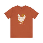 Sunflower Chicken Short Sleeve Graphic Tee T-Shirt Printify Heather Autumn XS