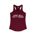 Don't Be A Salty Heifer Tank Top Tank Top The Cinchy Cowgirl - Print XS Solid Cardinal Red