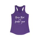 Horse Mom of the Freakin' Year Racerback Tank tcc graphic tee Printify XS Solid Purple Rush 
