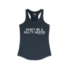 Don't Be A Salty Heifer Tank Top Tank Top The Cinchy Cowgirl - Print XS Solid Indigo