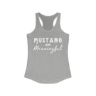 Mustang & Meaningful Racerback Tank Horse Color Shirts Printify XS Heather Grey 
