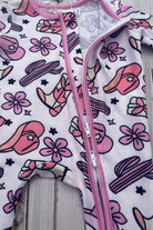Pink Western Baby Zip Outfit Baby Outfit ladysworld