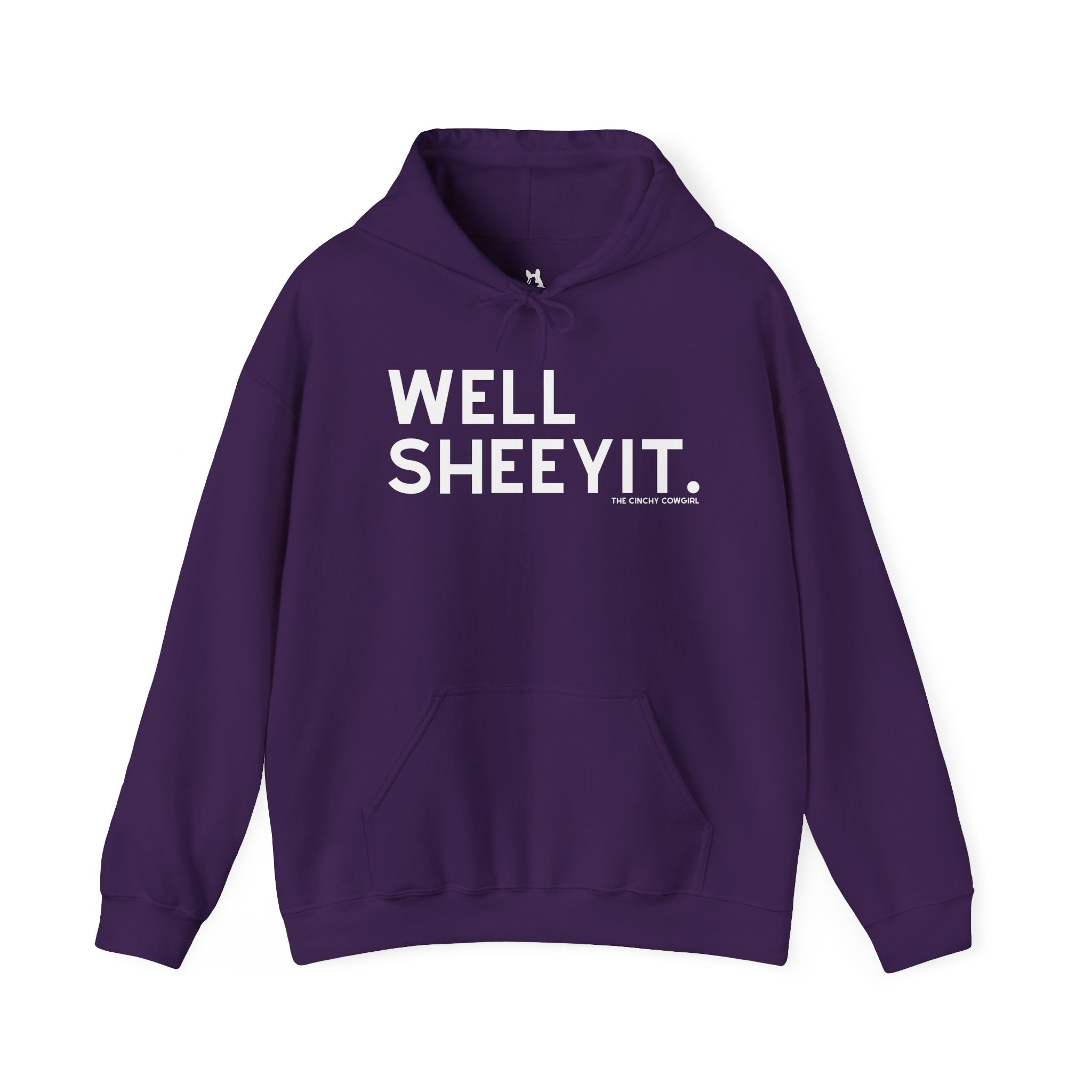 Well Sheeyit Hoodie Hoodie The Cinchy Cowgirl - Print Purple S