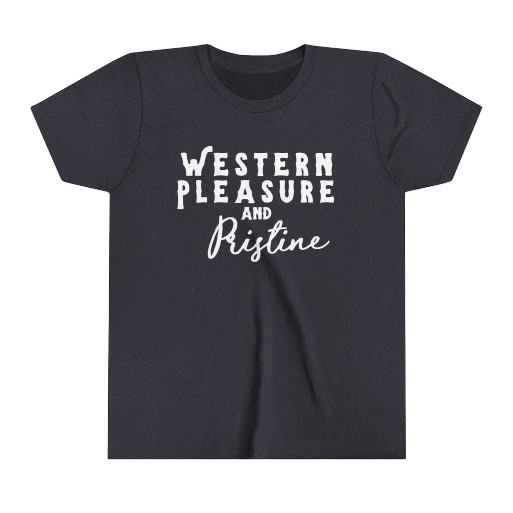 Western Pleasure & Pristine Youth Tee Navy