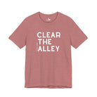 Clear The Alley Short Sleeve Tee Graphic Tee The Cinchy Cowgirl - Print Heather Mauve XS