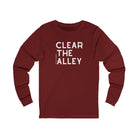 Clear The Alley Long Sleeve Tee Long Sleeve Graphic Tee The Cinchy Cowgirl - Print S Cardinal