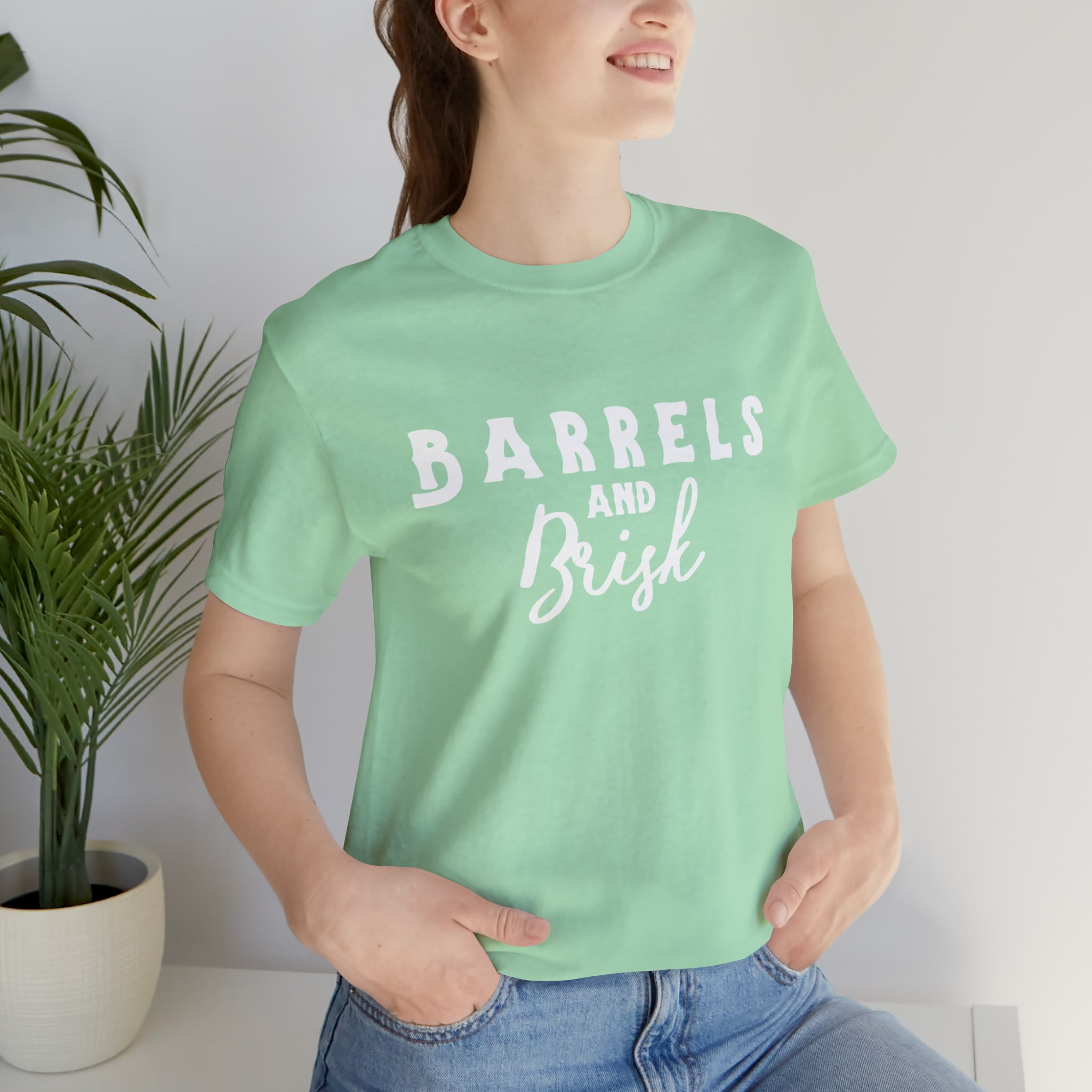 Barrels & Brisk Short Sleeve Tee Horse Riding Discipline Tee Printify Mint XS 