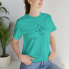 She is Strong Short Sleeve Tee tcc graphic tee Printify Teal XS 