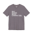 Bay Mares Build Character Short Sleeve Tee Graphic Tee The Cinchy Cowgirl - Print Storm XS