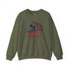 American Girly Fleece Pullover Sweatshirt The Cinchy Cowgirl - Print S Military Green