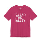 Clear The Alley Short Sleeve Tee Graphic Tee The Cinchy Cowgirl - Print Berry XS