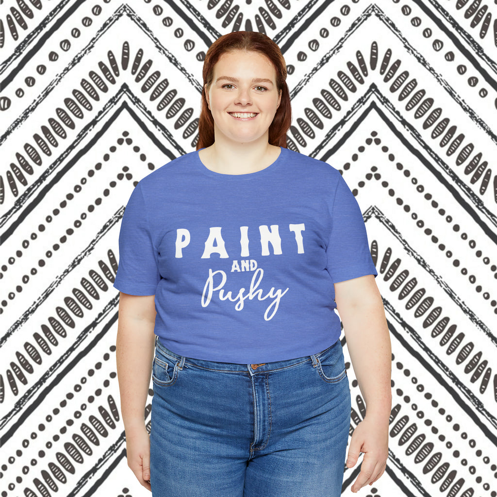 Paint & Pushy Short Sleeve Tee Plus Size
