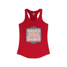 Mamas Let Your Babies Grow Up To Be Cowboys Tank Top Tank Top The Cinchy Cowgirl - Print XS Solid Red