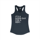 It's A Good Day For a Ride Tank Top Tank Top The Cinchy Cowgirl - Print XS Solid Indigo