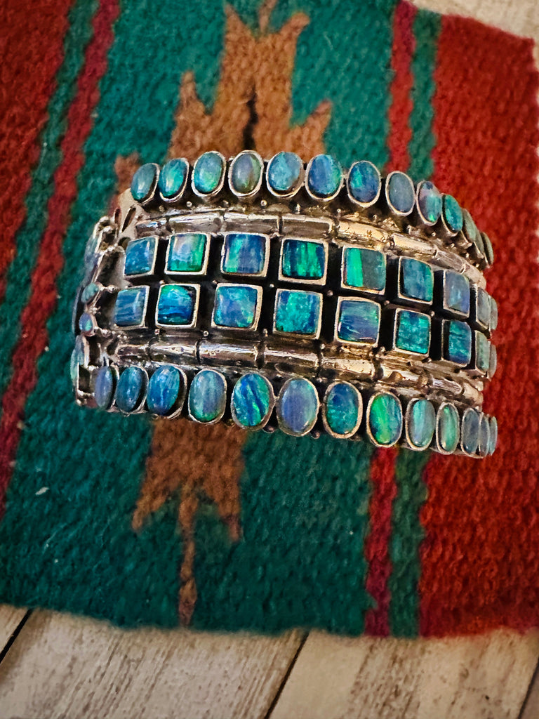 Southwestern Lights Cuff Bracelet NT jewelry Nizhoni Traders LLC   