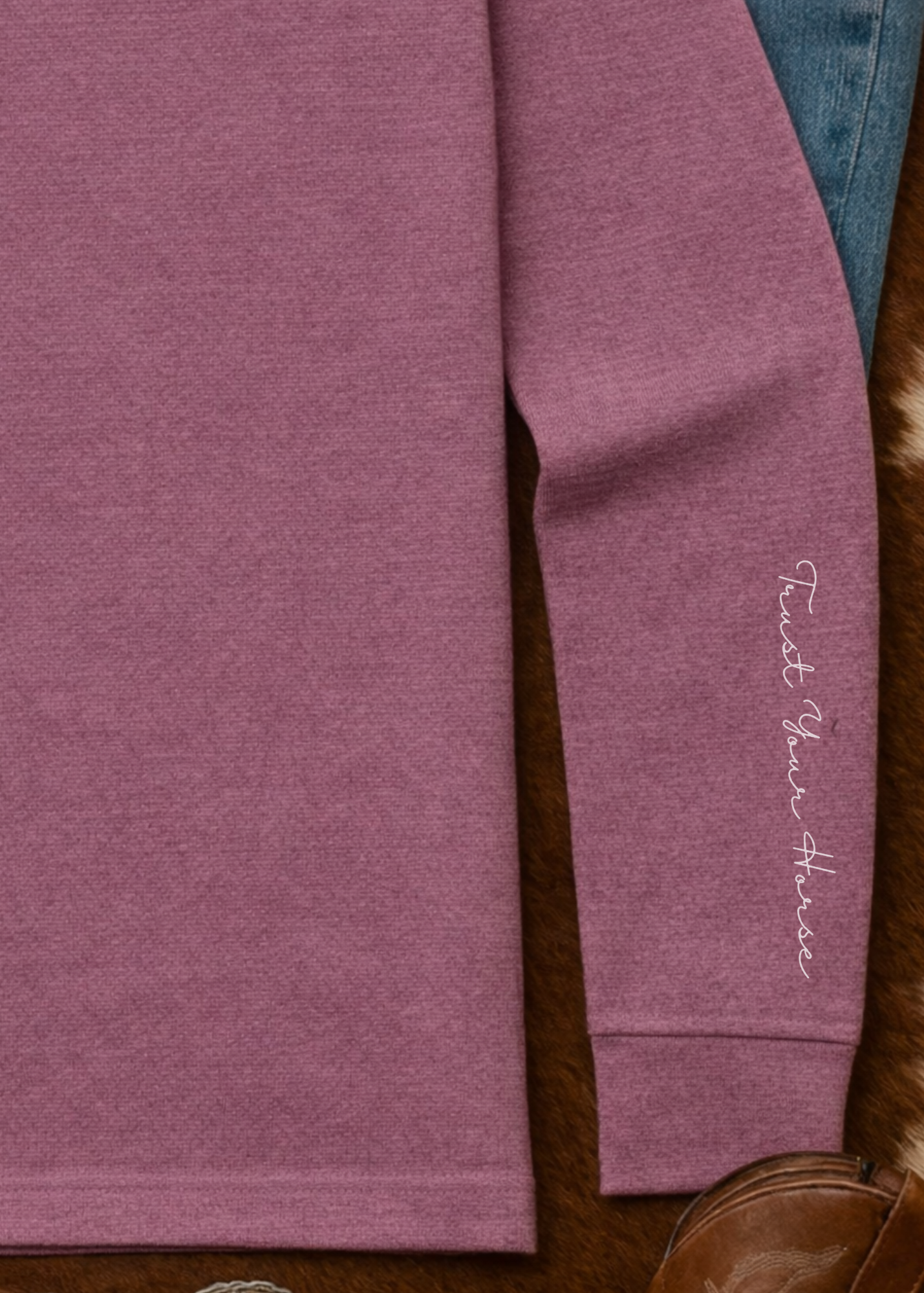 Trust Your Horse Long Sleeve Graphic Tee graphic tee long sleeve The Cinchy Cowgirl