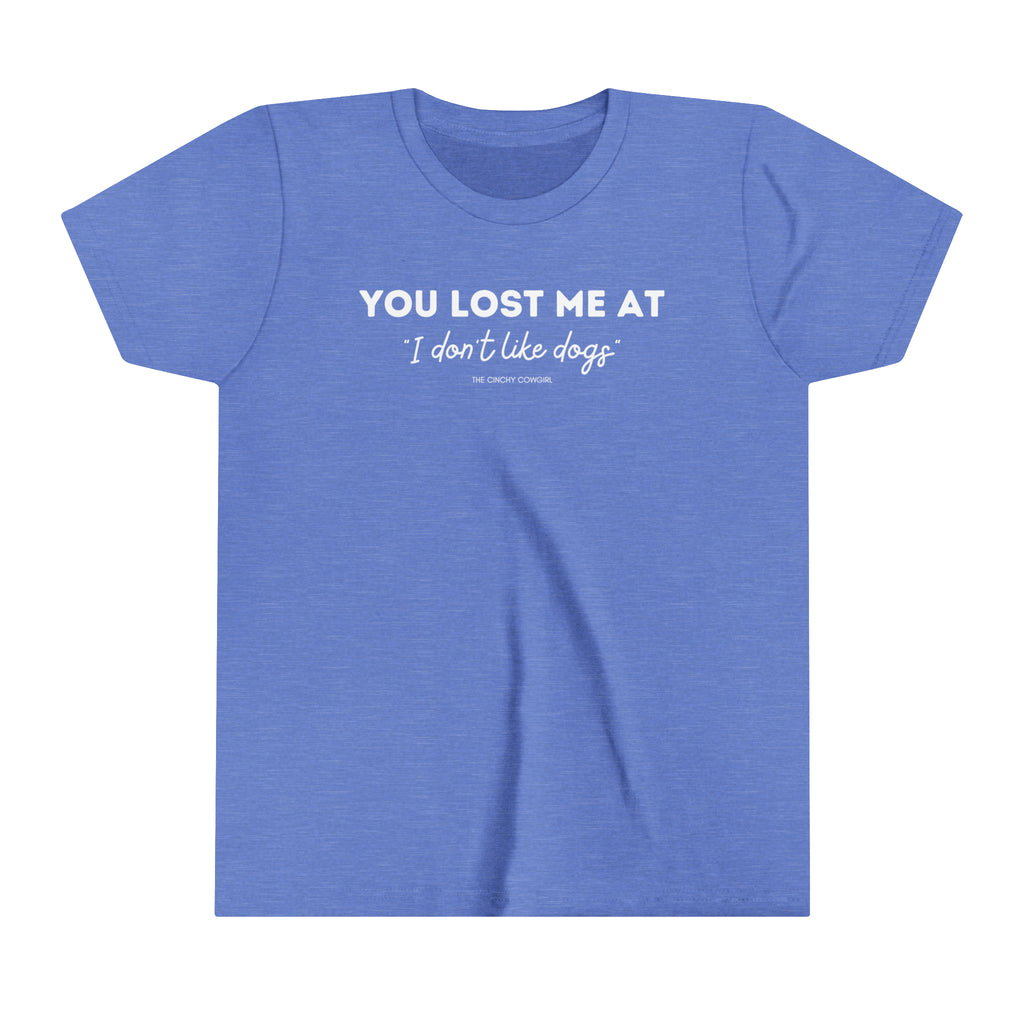 You Lost Me At Youth Short Sleeve Tee Blue