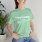 Thoroughbred & Temperamental Short Sleeve Tee Horse Color Shirt Printify Mint XS 
