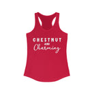 Chestnut & Charming Racerback Tank Horse Color Shirts Printify XS Solid Red 