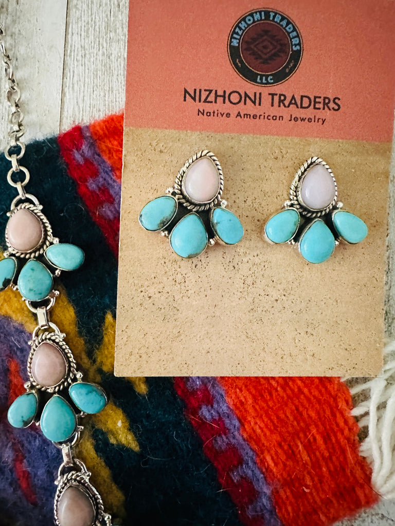 Glowing Desert Necklace Set NT jewelry Nizhoni Traders LLC   
