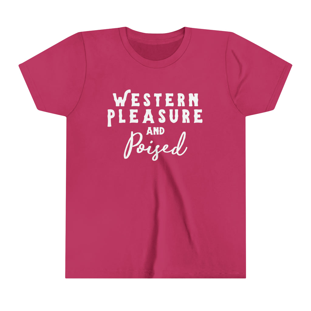 Western Pleasure & Poised Youth Tee berry