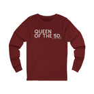 Queen Of The 5D Long Sleeve Tee Long-sleeve The Cinchy Cowgirl - Print S Cardinal
