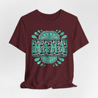 Turquoise Western Mama Short Sleeve Graphic Tee (Available In 14 Colors) T-Shirt Printify Maroon XS