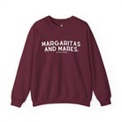 Margaritas and Mares Pullover Graphic Pullover The Cinchy Cowgirl - Print S Maroon