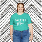 Painted & Poised Short Sleeve Tee Horse Color Shirt Printify   