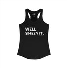 Well Sheeyit Tank Top Tank Top The Cinchy Cowgirl - Print XS Solid Black