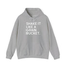 Shake It Like A Grain Bucket Hoodie Hoodie The Cinchy Cowgirl - Print Sport Grey S