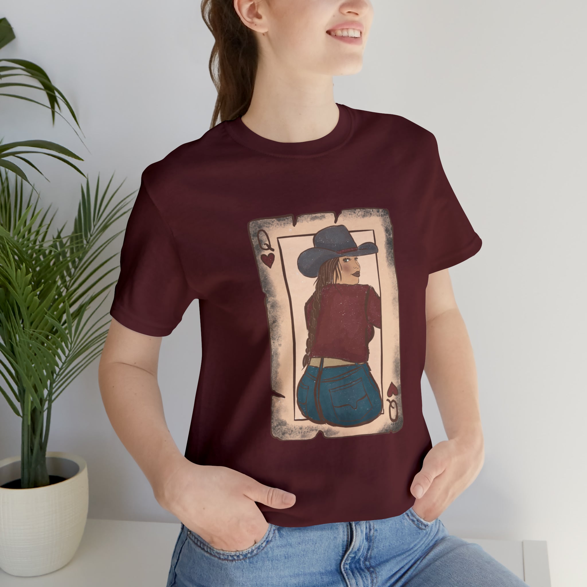 Queen Cowgirl Short Sleeve Tee tcc graphic tee Printify   