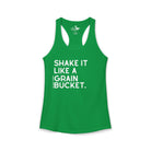 Shake It Like A Grain Bucket Tank Top Tank Top The Cinchy Cowgirl - Print XS Solid Kelly Green