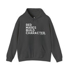 Red Mares Build Character Hoodie Hoodie The Cinchy Cowgirl - Print Dark Heather S
