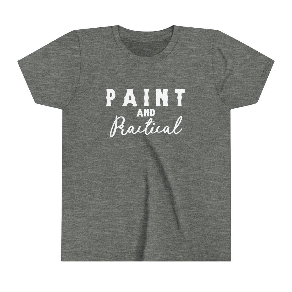 Paint & Practical Youth Tee Grey