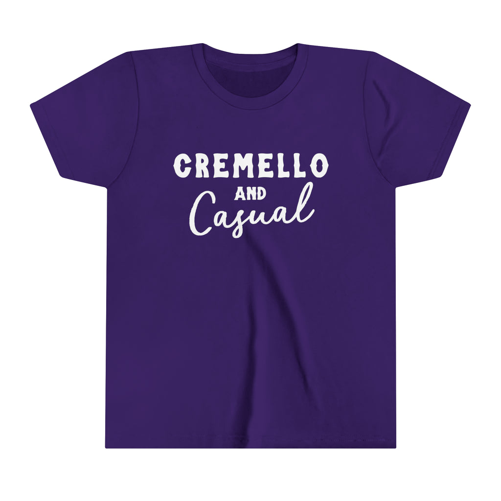 Cremello & Casual Youth Tee Purple