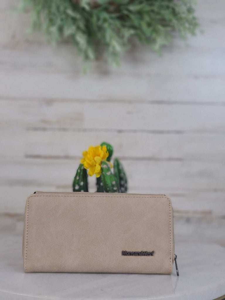 Tan wallet back