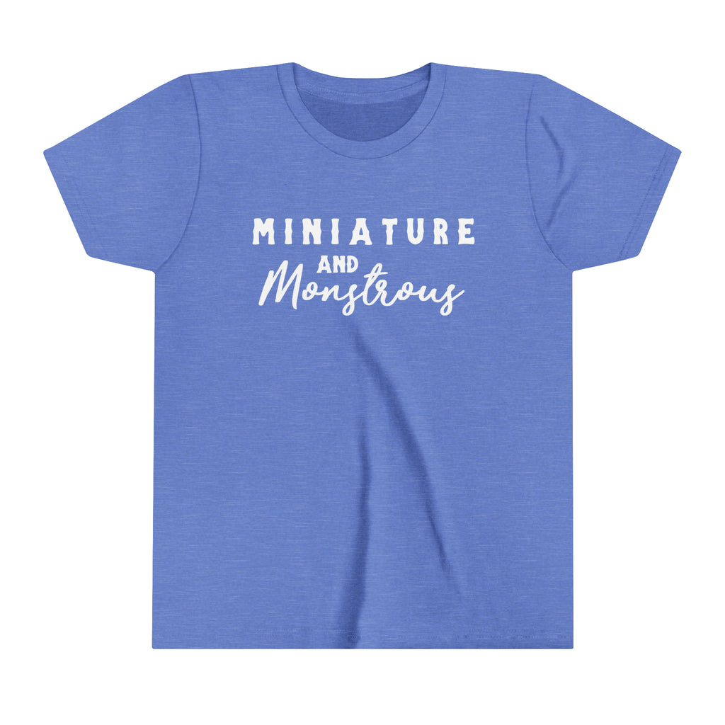 Miniature & Monstrous Youth Tee Blue